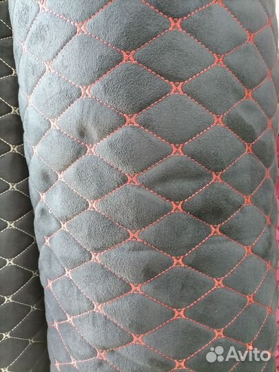 Стеганая алькантара для перетяжки авто