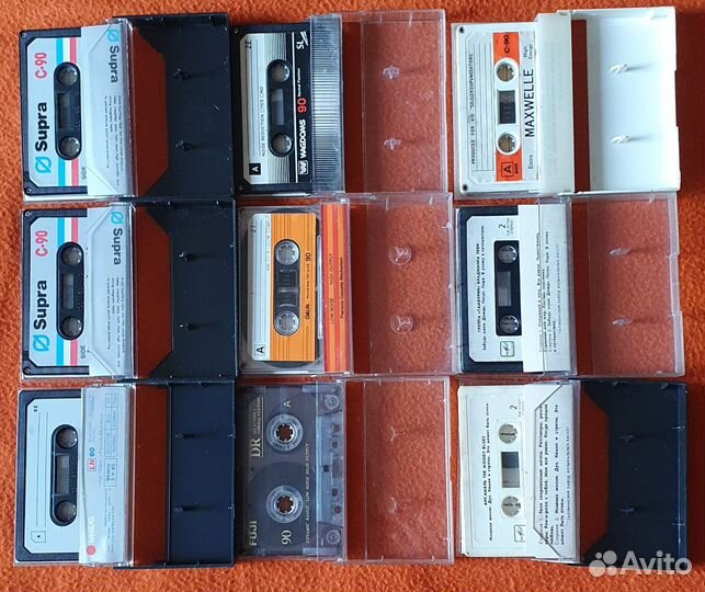 Аудиокассеты Maxell, Basf, Ecp и др