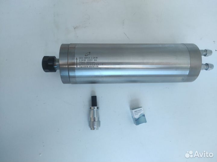 Шпиндель 2,2KW (220V), низкие обороты, вод.охлажд