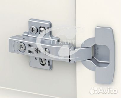 Петля без доводчика impro, изгиб 0 мм 48AX NI Sa