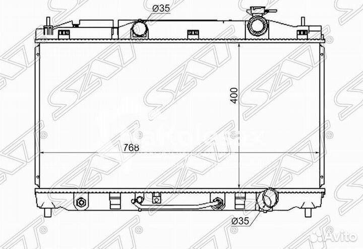 Радиатор toyota camry/avalon/lexus ES350 2GR-FE/2A