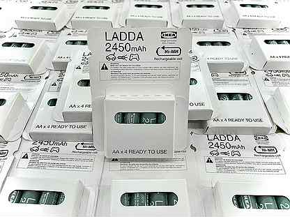 Аккумуляторы IKEA Ladda 2450 и 1900 1.2v AA R6