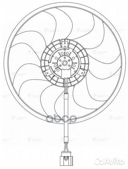 Вентилятор радиатора охлаждения VAG transporter