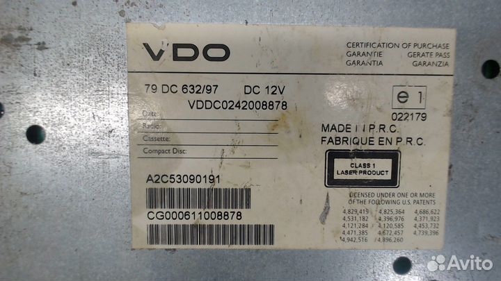 Магнитола Hyundai Coupe (Tiburon), 2006