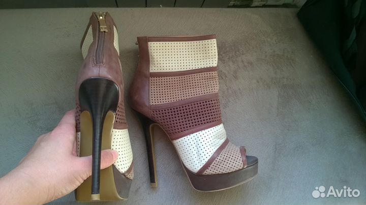 Ботильоны из натуральной кожи