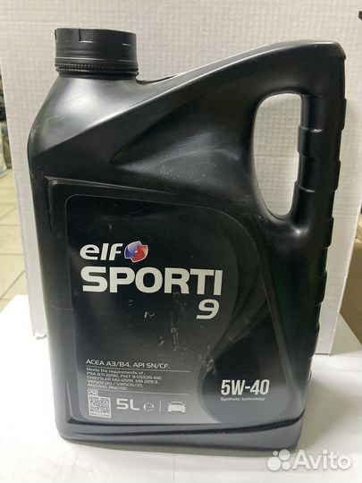Масло ELF Sporti 9 5W40