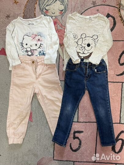 Пакет фирменных вещей для девочки 98