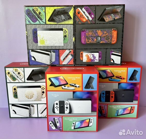 Nintendo Switch OLEd Zelda/Splatoon/Pokemon/Белый