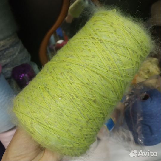 Кид Мохер с пайетками 522 гр