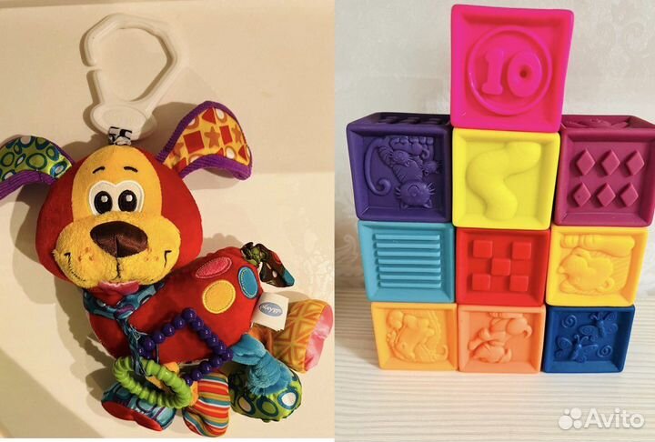 Много игрушек tiny love batat lamaze pigeon