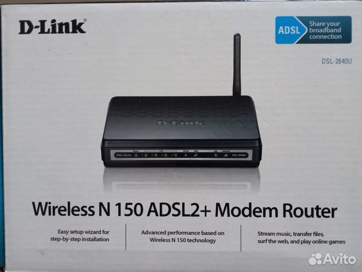 Модем D-Link Wireless N 150 adsl2+Modem Router