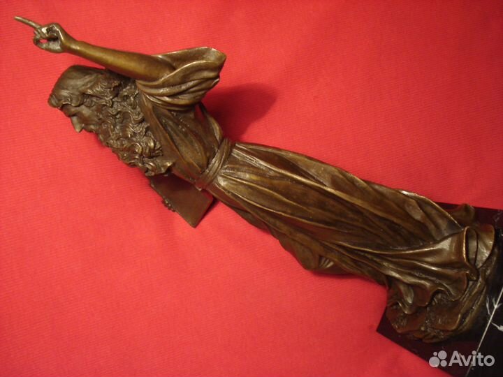 Пророк Моисей Статуэтка 1947г Бронза Доре Г. 36см