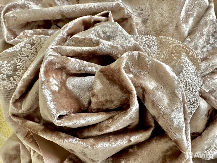 Бархат мраморный золотистый беж винтаж стиль ампир