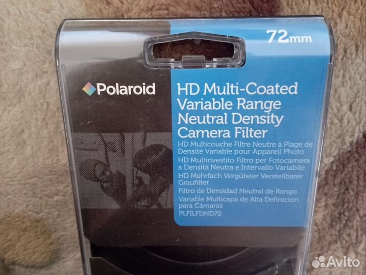 ND переменный фильтр Polaroid 72mm