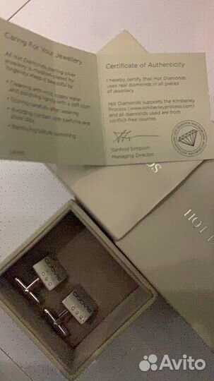 Серьги с алмазами серебро 925 пробы