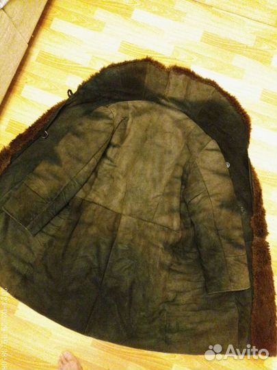 Тулуп овчинный нагольный караульный р.60