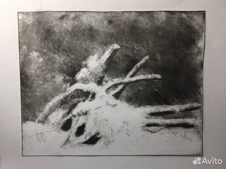 Эстамп (техника сухая игла)