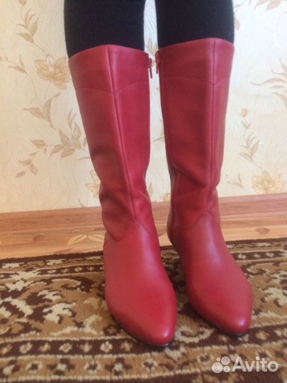Сапоги кожа