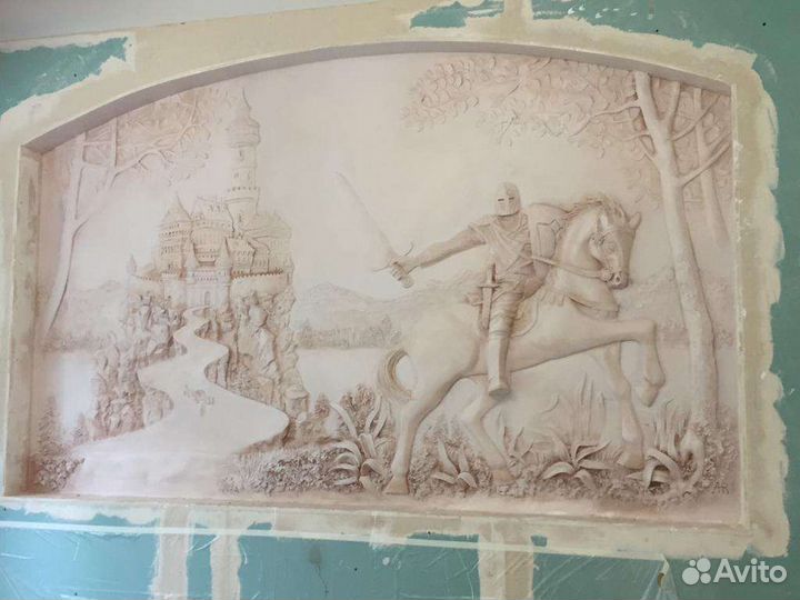 Барельефы и лепнина декоративная в интерьере