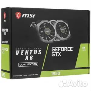 Видеокарта MSI GeForce GTX 1650 D6 ventus XS