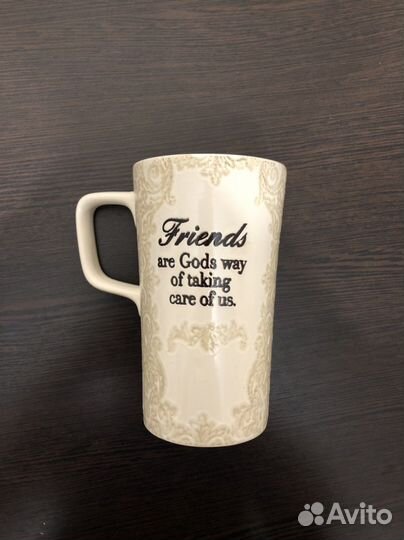 Кружка-латте 500 мл молочно коричневого цвета