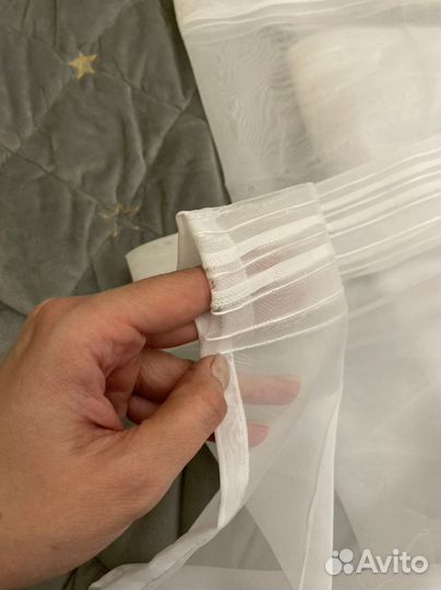Тюль ширина 5 метров, высота 2,5 и 2,7