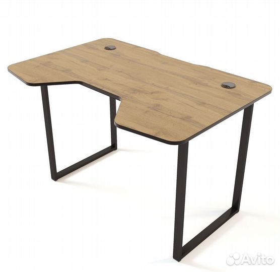 Стол с вырезом лофт игровой компьютерный