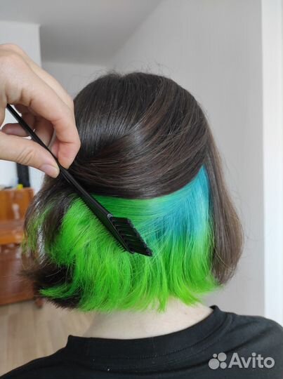 Цветное сложное окрашивание волос