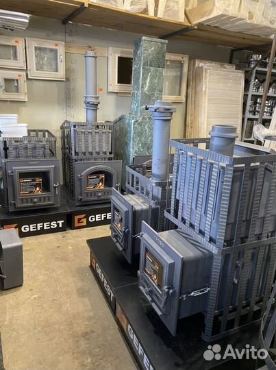 Чугунные печи для бани Гефест