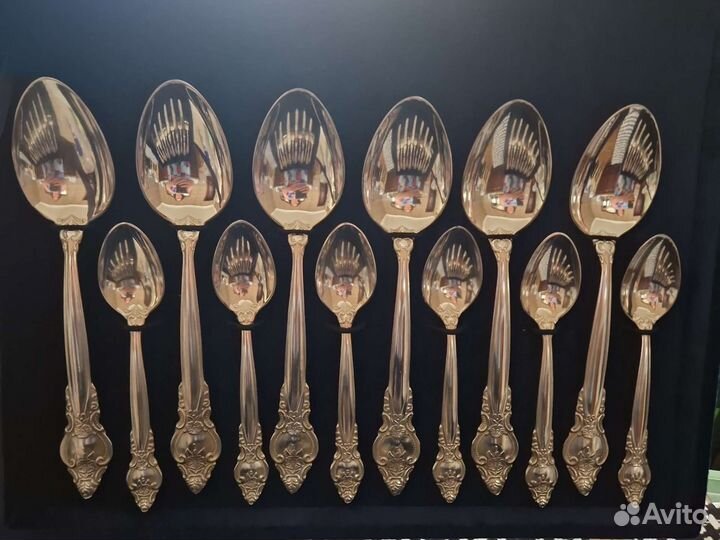 Столовый набор троянда мельхиор