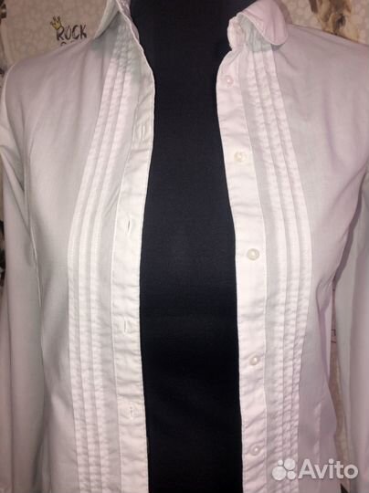 Блузка- рубашка школьная 152