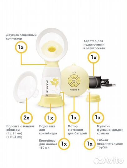 Молокоотсос электрический medela