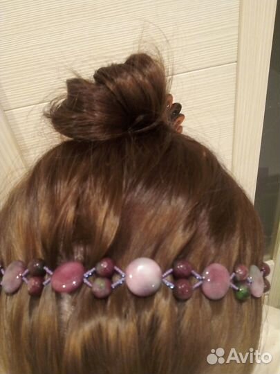 Ободок для волос ручной работы