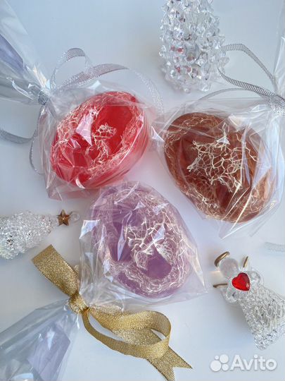 Массажное мыло с люффой