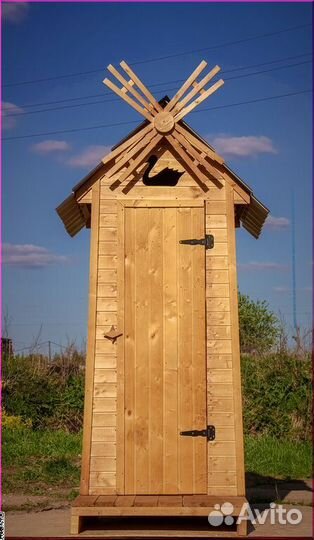 Дачный туалет деревянный SOX559