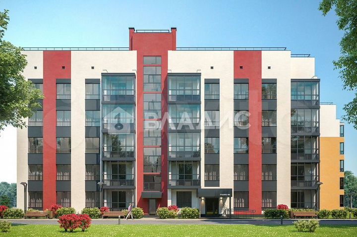 1-к. квартира, 41,3 м², 2/5 эт.