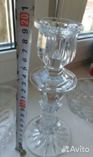Подсвечник хрустальный СССР винтаж