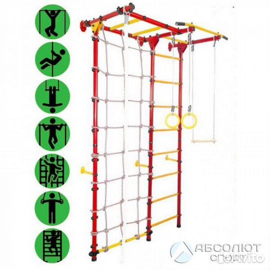 Шведская стенка с лазелкой