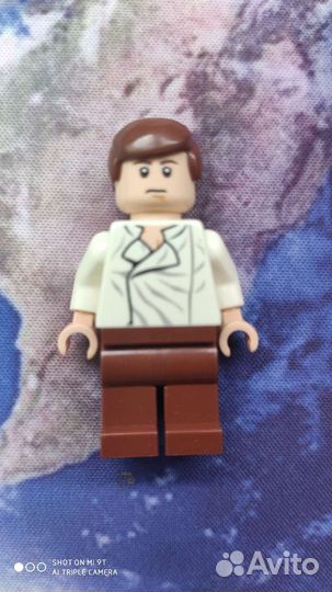 Lego минифигурка Хан Соло в карбонитовом блоке
