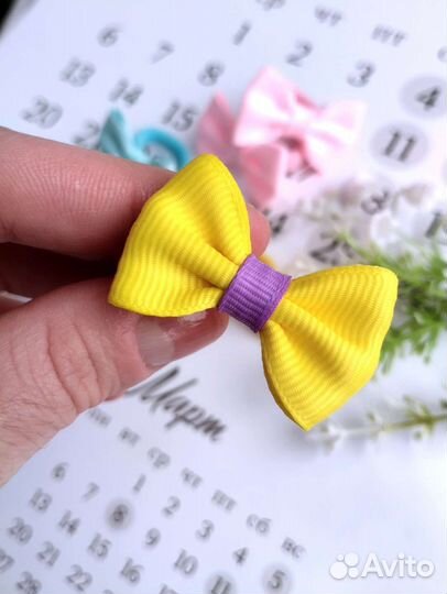 Мини бантики ручной работы