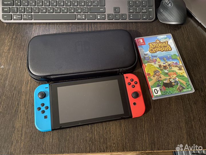 Nintendo Switch rev.2 32 гб, + Animal Crossing
