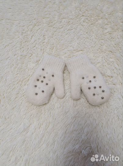 Комплект шапка, шарф+варежки 1-5 лет