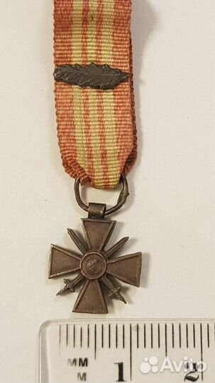 Франция 1 мв, крест за военные заслуги, фрачник