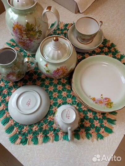 Сервиз чайный неполный СССР. Германия. Дулево