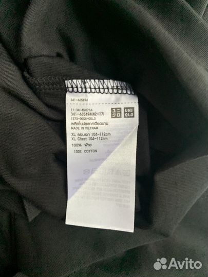 Uniqlo футболка XL из Тайланда - Черная