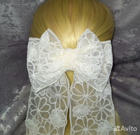 Бант на заколке автомат