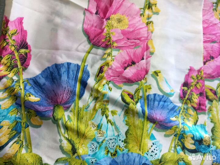 Отрез ткани шелк натуральный