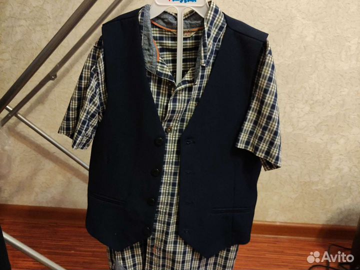 Рубашка и жилет на 140