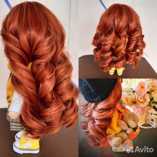 Кукла с лицом нарисованным с ресницами 2 разные