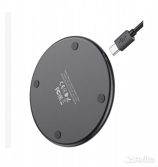 Мощная беспроводная зарядка 15W Hoco CW6 PRO